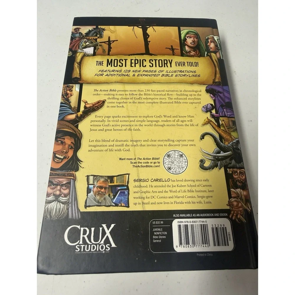 The Action Bible: God's Redemptive Story by Sergio Cariello First Edition 2020